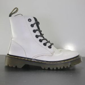 Dr. Martens 1460 High White Leather Women's Boots 004596 Size 6Womens/4.5Youth